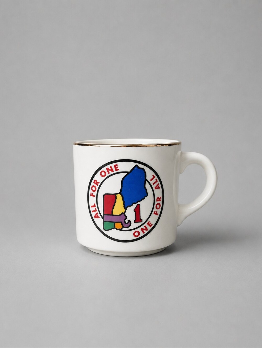 Vintage Boy Scouts of America Region 1 Coffee Mug All For One One For All USA